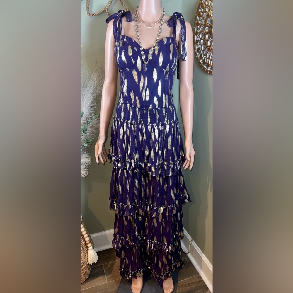 NWT! Free People x Jen's Pirate Booty Solar SET Witching Hour Navy Large - Picture 8 of 17